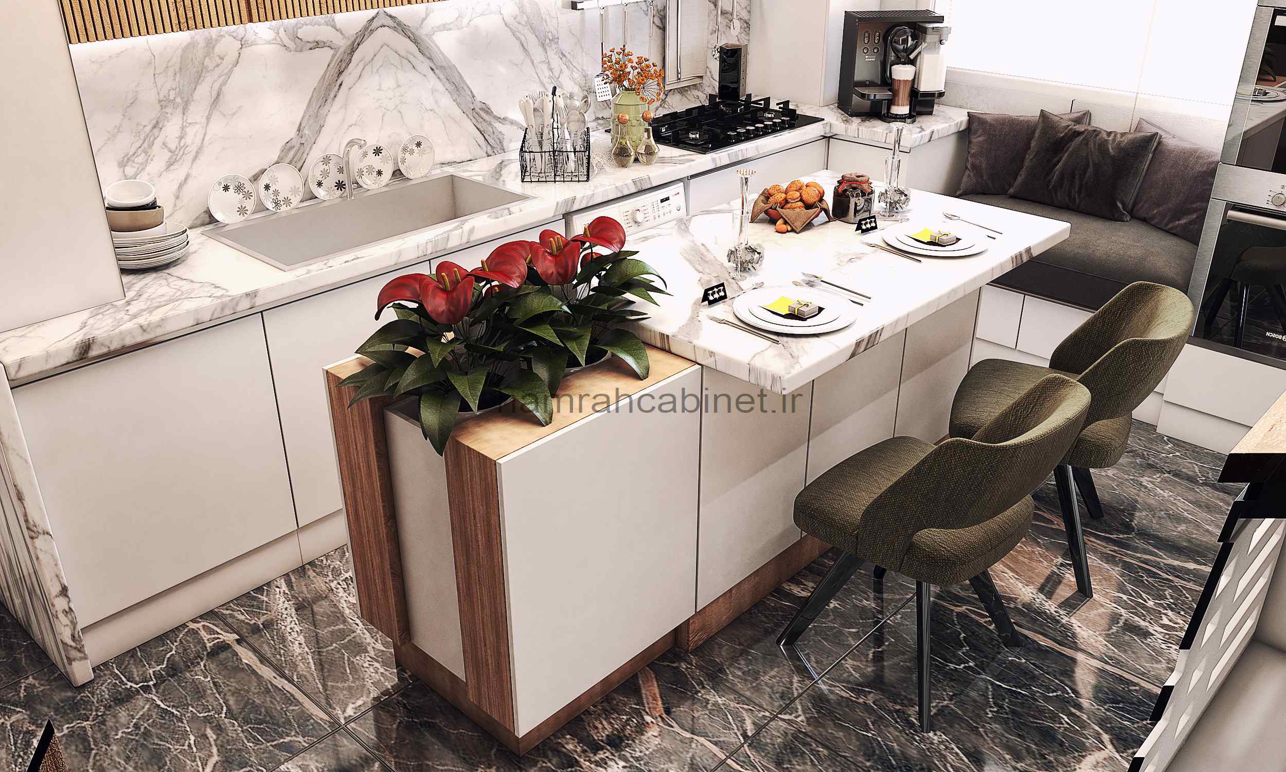 کابینت مدرن ژورنالی91